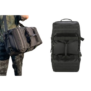 Military Tactical Backpack 3-In-1 Backpack Duffle Bag Messenger Pack-Black
