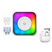 Mini Thermal Printer with RGB Light Portable Pocket Photo Picture Printer with 10 Rolls of Paper