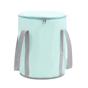 Outdoor Travel Foldable Foot Bath Bucket Portable Foot Spa Soaking Bucket with Storage Bag -Covered Blue