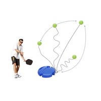 Pickleball Training Set Portable Rebound Practice Tool with Rope for Outdoor Indoor Practicing Tennis