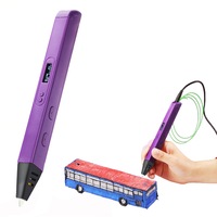 Printing 3D Pen with OLED Display-Purple