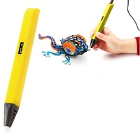 Printing 3D Pen with OLED Display-Yellow