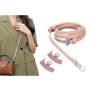PU Leather Adjustable CrossBody Strap Replacement for Bag Purse-Light pink