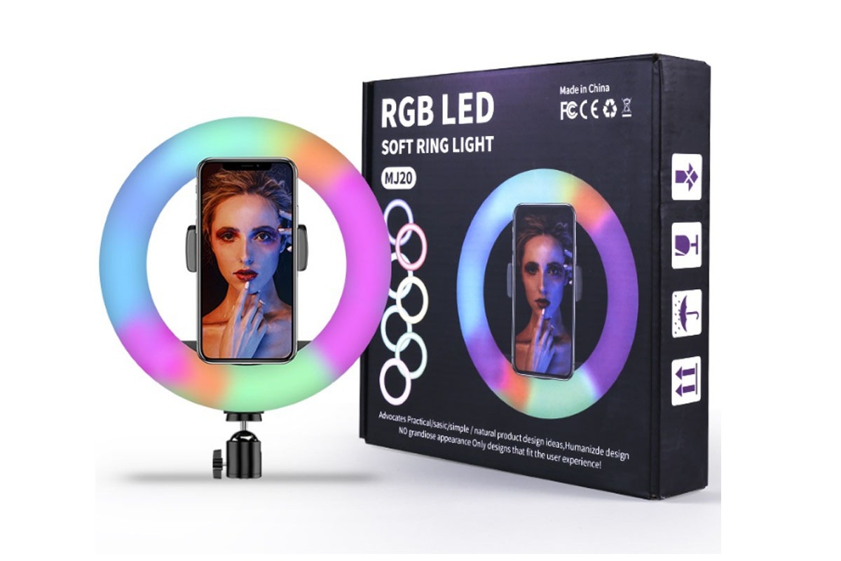 Buy RGB LED Ring Light Replaceable Selfie Ring Light Without Tripod LED ...