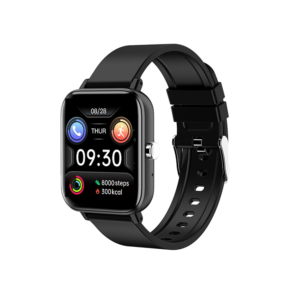 Touch Screen Smart Watches Fitness Tracker Watch with Heart Rate Sleep Monitor-Black Australia
