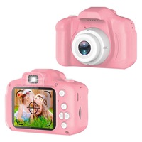 Camera Children Digital Mini Camera HD Video Camcorder Gift for Boys Girls-Pink