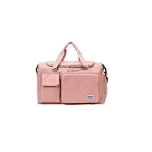 Travel Duffel Bag with Shoes Compartment Dry Wet Separation Sports Gym Overnight Weekender Bag -Pink