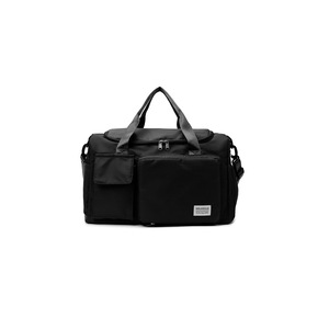 Travel Duffel Bag with Shoes Compartment Dry Wet Separation Sports Gym Overnight Weekender Bag -Black