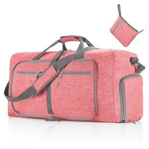 Travel Duffle Bag for Men Foldable Travel Duffel Bag -Pink