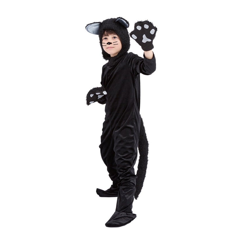 Buy Black Cat Book Week Animal Jumpsuit Boys Girls Kids Costume Fancy ...