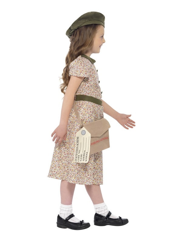 Buy Kids Girls War Time 40s Historical WW2 Evacuee School Girl Costume ...