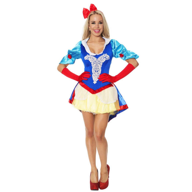 Buy Ladies Snow White Disney Fancy Dress Costume MyDeal
