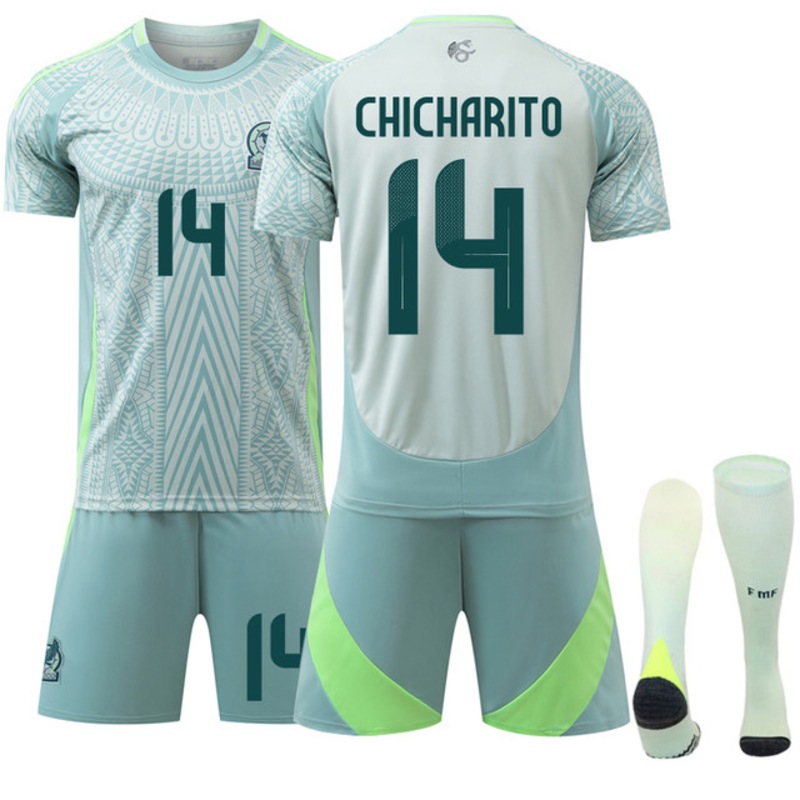 Buy 2024 European Cup Mexico Away Football Jersey No.14 CHICHARITO