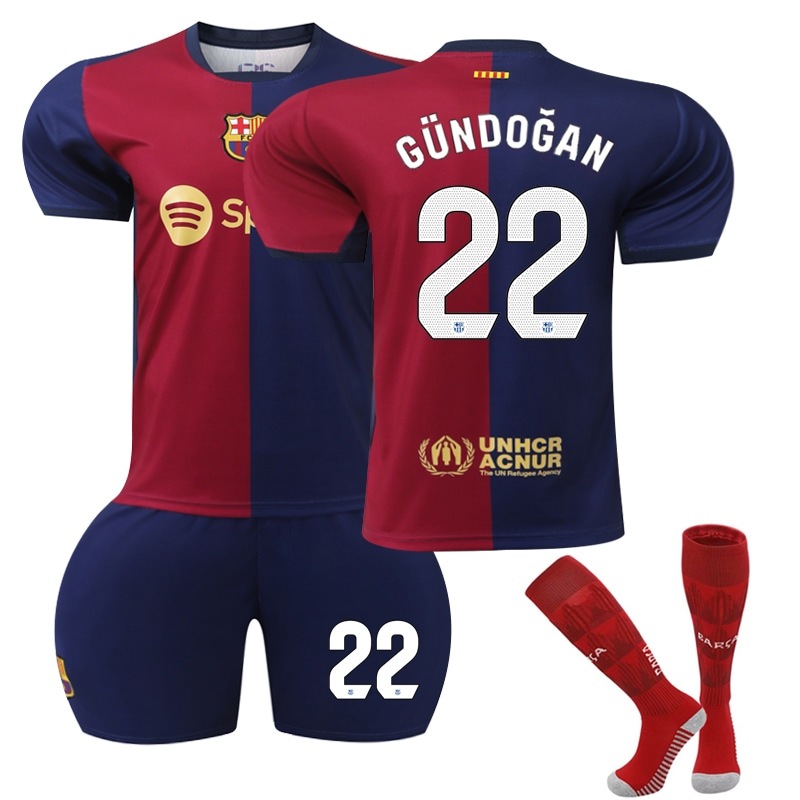 Buy 2425 Barcelona Home Football Jersey No.22 GUNDOGAN Children's