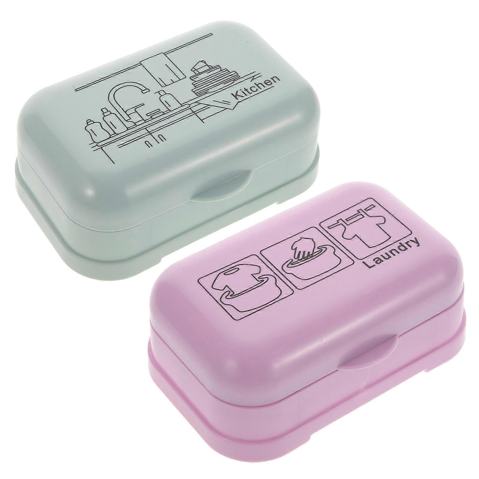 Soap Container Box Buy 2pcs Lidded Soap Box Travel Soap Container Countertop Soap Box Soap ...