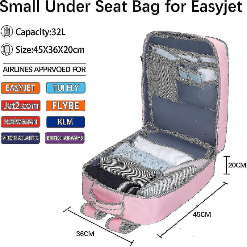 Small Under Seat Cabin Buy Extra Luggage Easyjet 45x36x20 Easyjet