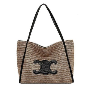 Ladies Straw Tote Bag, Ladies Beach Bag, Rattan Bag Oversized Beach Bag square