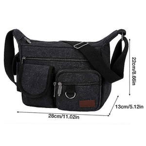 Men Canvas Shoulder Bags Casual Tote Travel Men's Crossbody Bag Luxury Messenger Bags Fashion High Quality Handbag