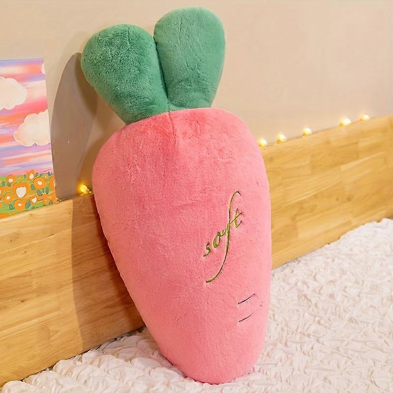 Buy Rabbit hair carrot pillow plush toy long pillow super soft large ...