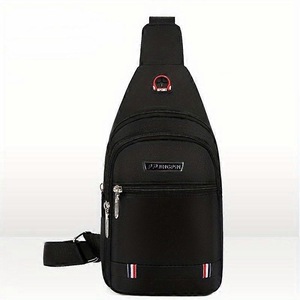 Trendy Canvas Leisure Sports Small Backpack Oxford Cloth One Shoulder Bag Messenger Bag Chest Bag
