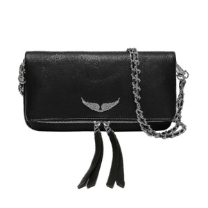 Zadig&Voltaire Chain Shoulder Purse - Soft Leather Quilted Fashion Message Crossbody Bag for Women_Newway