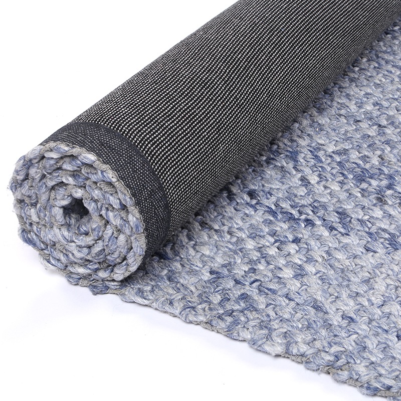 Brand Ventures Harlow Chignon Blue Wool Blend Rug