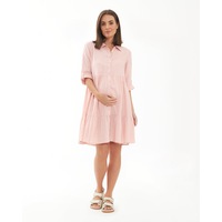 Adel Linen Dress Soft Pink