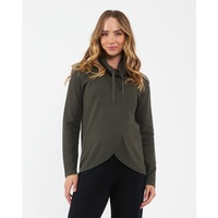 Cassie Cross Over Nursing Knit Khaki