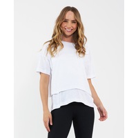 Claud Nursing Tee White