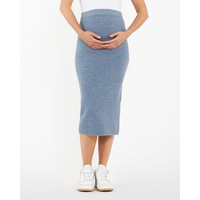 Dani Knit Skirt Denim Marle