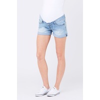 Denim Shorty Shorts Light Wash