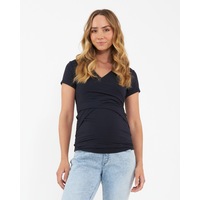 Embrace Short Sleeve Nursing Tee New Navy
