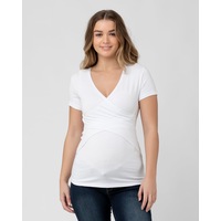 Embrace Short Sleeve Nursing Tee White