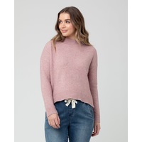 Jade Crop Nursing Knit Pink
