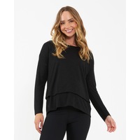 Jazmin Long Sleeve Nursing Top Black
