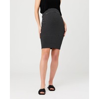 Mia Stripe Skirt Black / Flint