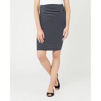 Mia Stripe Skirt Navy / White