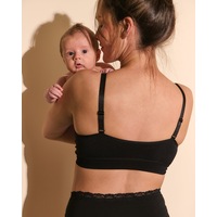 Seamless Nursing Bralette Black