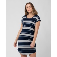Stevie Nursing Nightie Navy / White / Black