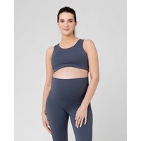 Tempo Crop Top Blue Steel