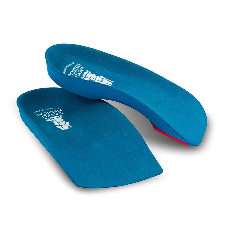 Buy Vasyli 3/4 Length Orthotics Blue Medium Density Insole Pain Relief Plantar Fasciitis MyDeal