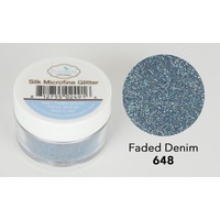 Faded Denim - Silk Microfine Glitter (648)
