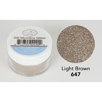 Light Brown - Silk Microfine Glitter (647)
