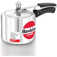 Hawkins Classic Aluminum Pressure Cooker 3 Litres - Silver - Tall CL3T