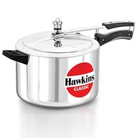 Hawkins Classic Aluminum Pressure Cooker 8 Litres- Silver - Jumbo CL8W