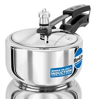 Hawkins Stainless Steel Pressure Cooker 2 Litres - Silver - Induction Compatible - HSS20