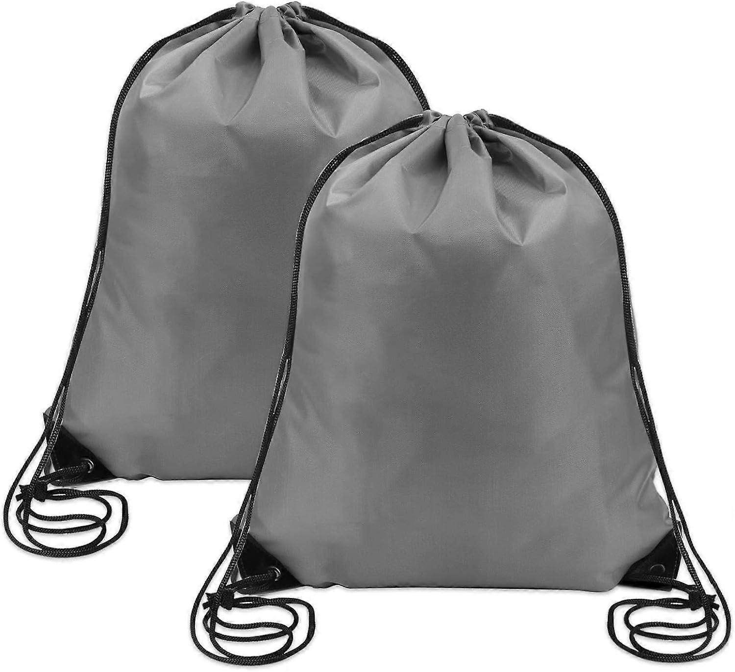 Backpack String Types Buy 2 Pcs Gray Drawstring Backpack Bags Sports Cinch Sack String Bags ...