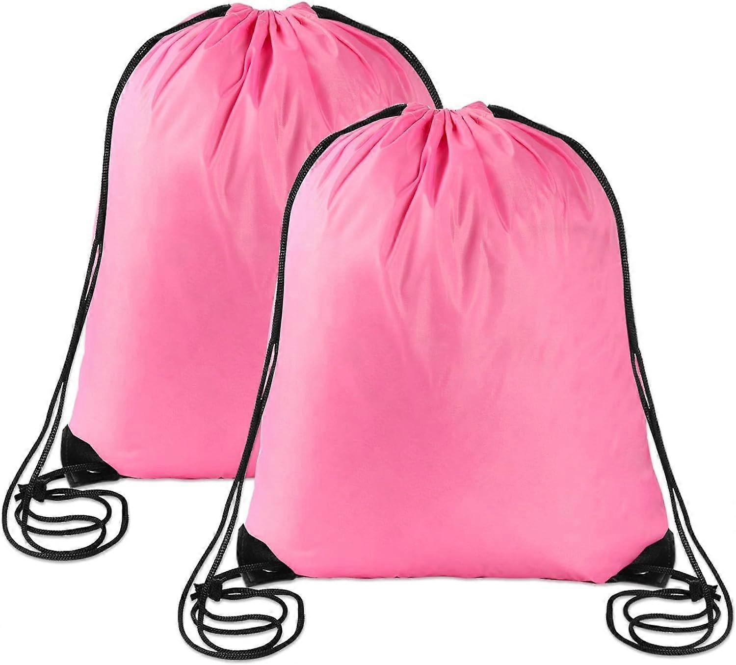 Back Pack String Buy 2 Pcs Pink Drawstring Backpack Bags Sports Cinch Sack String Bags ...