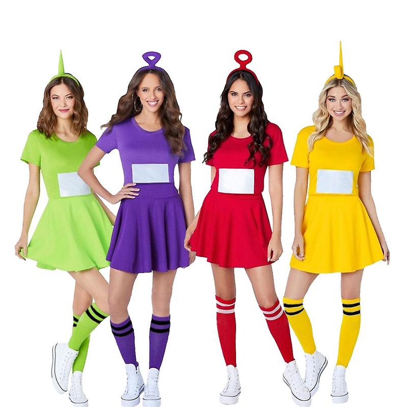 Buy Adults Women Teletubbies Tinky Winky Cosplay Party Outfits Set