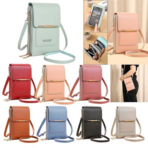 Anti-theft Leather Crossbody Bag for Women Girls, Handbags Wallets Leather Phone Purse with Long Strap, RFID Blocking Crossbody Bag